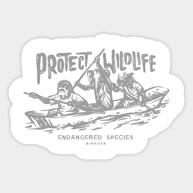 Protect Wildlife Sticker by Hodrn